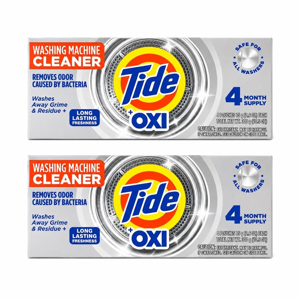 Tide Oxi Washing Machine Cleaner 2 Pack product laundry home kitchen Household